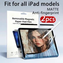 2pcs Reusable Magnetic Paper Screen Protector, Washable, Compatible With 11th/10th/9th/8th/7th/6th/5th/2025 Air/2024 Air/2024 Pro/2022 Pro/2021 Pro/2020 Pro/2018 Pro/Mini6/Mini5/Mini4/Air5/Air4/Air3 (10.2 Inch/11 Inch/10.9 Inch/8.3 Inch/12.9 Inch/9.7 Inch/10.5 Inch/13 Inch), Anti-Scratch, Ultra-Clear, Compatible With Apple Pencil, Anti-Glare Sensitive Touch, Office/Drawing, Air8 2026/ Air13 2026/ 12th 2026 - 2pcs - View 29