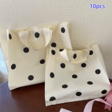50pcs Party Gift Clothing Packaging Bags, High-End Women's Shopping Bags, Handheld Storage Bags, Small Dot Pattern Packaging Bags, Wedding Packaging Bags, Gift Packaging Bags, Reusable Packaging Bags, Thick Waterproof Portable Large Capacity Tote Bags, Outdoor Travel Daily Necessities Storage Bags. Suitable For Holidays, New Year's, Weddings, Parties, Shopping Bags, Birthday Gift Bags, Party Gift Bags - Packaging Bags - View 14
