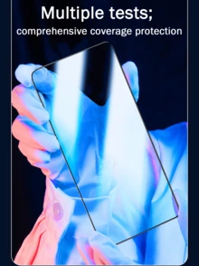 5pcs Screen Protector, Compatible With And Other Models, High-Definition Tempered Glass Film, 9H Hardness, Compatible With Phone Cases, Easy To Install, Scratch-Resistant, Bubble-Free, Full Coverage. - Clear - View 7