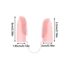 1支宠物双指清洁牙刷，犬猫宠物用品，牙齿清洁指套，宠物口腔清洁工具及配件 - 查看 5