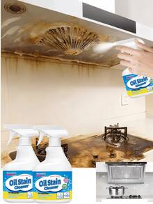 1瓶500毫升2026新款强力去油厨房喷雾，日常家用清洁剂，可去除抽油烟机、炉灶、锅具、台面和电器上的油渍、油脂和污垢，保持表面光亮如新。 - 液體 - 查看 2