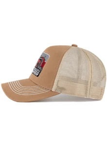 JZML 1pc Unisex Letter Embroidered Trucker Cap - A - View 10