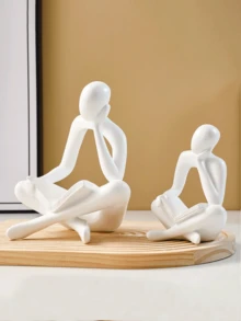 1 Tượng trang trí trừu tượng hình người đang đọc sách, làm bằng nhựa resin, thích hợp để trang trí văn phòng, lễ tốt nghiệp, phòng ngủ, quà sinh nhật, quà tặng giáo viên, quà tặng Ngày của Mẹ. - Bộ sách - Xem 1