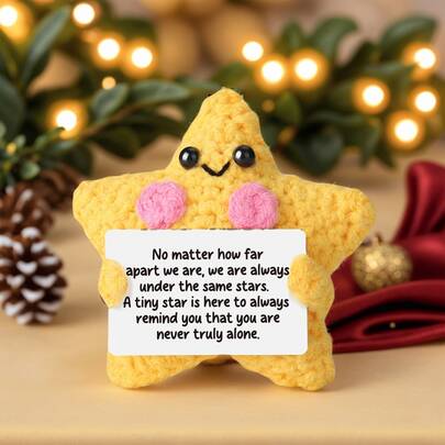 手工钩织桌面摆件：奇趣科幻人物、动植物主题玩偶和可爱卡通设计——一份温馨的手工礼物，带来欢乐和正能量。它们是送给挚友、女友或姐妹的绝佳生日礼物，也是送给女孩的友谊小礼物。