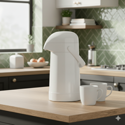 Garrafa Térmica Termolar 500ml Kit Higiene Bebê Pressão Água Café Quente Pump K038