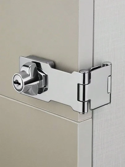 1 Set Kitchen Cabinet Lock, Drawer Lock, Wooden Door Latch Lock, File Cabinet Lock Core With Keys And Screws