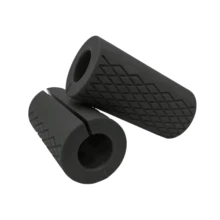 1pc/1pair Grip Strength Trainer Dumbbell Barbell, Thick Barbell Handle Suitable For Weightlifting Fitness, Silicone Non-Slip Protective Pad - Multicolor - View 10