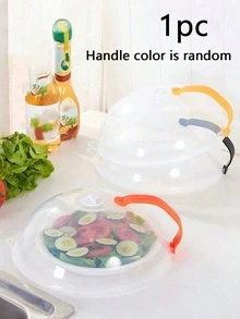 1 pieza Protector contra salpicaduras para microondas, Tapa transparente para alimentos en microondas, Sello reutilizable a prueba de salpicaduras y aceite, Cubierta de cocina resistente al calor - Multicolor - Ver 10