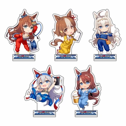 10cm Acrylic Umamusume: Pretty Derby Anime Oguri Cap Dantsu Flame Hishi Miracle Cesario Standing Model Decoration Fan Gift