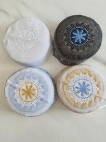 2顶绣有回族图案的帽子，绣花帽，帽子 - 彩色 - 查看 1