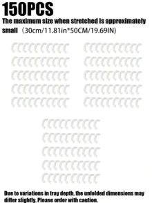 50/150pcs Disposable Cage Liners,Stretchable Disposable Pet Cage Liner,Rabbit Tray Liner, Pet Tray Elastic Transparent Plastic Bag,Extra-Thick Construction Resists Tearing, Cleaning Bag Easy Clean / Quick Clean, Garbage Bag - Transparent - View 14