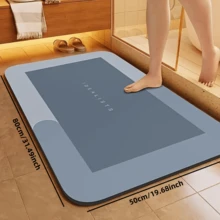 1pc Super Absorbent Letter Bathroom Mat, Non-Slip Mat, Diatom Mud Bathroom Mat, Bathroom Rug, Quick Dry, Soft Shower Door Mat, Non-Slip, Best Decoration For Bathroom, Laundry Room, Kitchen - Multicolor - View 16