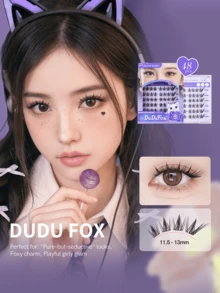 Mi giả Mlen Diary Lashes Clusters, 48 sợi, độ cong C, 11.5-13mm, mi rời, tự làm mi kiểu Manga, mi giả tự nhiên mềm mại có thể tái sử dụng tại nhà. - C - Xem 9