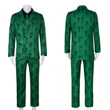 NEW  Riddler Carnival Suit Superhero Outfits Cosplay Costume 2025  UK - XS - View 10