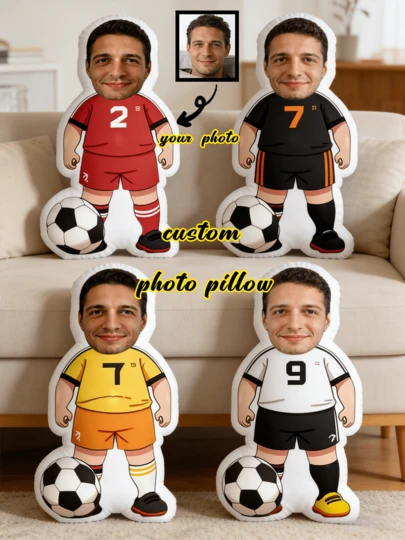 1 chiếc gối tùy chỉnh - Gối tựa mặt cá nhân hóa, Áo đấu World Cup bóng đá. Độc đáo và thoáng khí, phù hợp cho Nữ, Nam, Bạn trai, Bạn gái, Bố, Mẹ, Gia đình, Bạn bè, Kỷ niệm, Ngày của Mẹ, Sinh nhật, Ngày Valentine, Giáng sinh, Halloween, Lễ tốt nghiệp, Ngày của Cha, Đám cưới, Nội trợ, Ghế sofa, Giường, Xe hơi, Phòng trà, Phòng ngủ, Phòng tắm, Phòng khách, Phòng ăn.