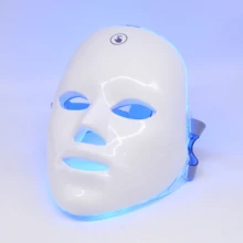 Mascarilla facial LED de 7 colores, mascarilla facial de luz roja, herramientas para el cuidado facial, apta para todo tipo de piel. Herramientas para el cuidado diario de la piel. - Multicolor - Ver 7