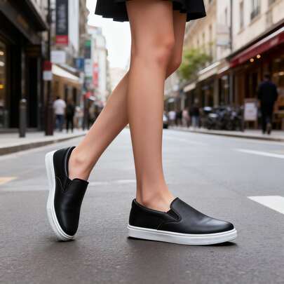 女士时尚休闲运动鞋，舒适运动鞋，四季皆宜的百搭白色鞋款