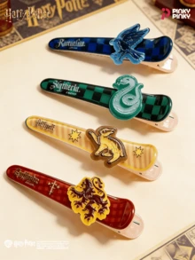 Harry Potter 女孩发夹 – 时尚发卡，鸭嘴爪发饰，适合通勤、外出、派对、圣诞节、万圣节、生日等场合，是送给女性和白领的理想礼物，也适合夏季、假日和旅行。 - 彩色 - 查看 3