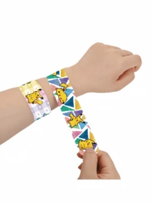 Pokemon New Clap Bracelet, PVC Material Pokemon Clap Bracelet, Pocket Monster Clap Bracelet - Multicolor - View 5