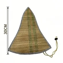 Foldable Bamboo Straw Hat! Ideal Sun Protection Gear For Fishing, Hiking And Outdoor Activities In Summer - 37-47cm - View 8