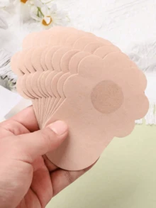 20pcs/10pcs Convenient Disposable Breast Lift Tape - Invisible Adhesive Nipple Covers, Comfortable Silicone Or Fabric Pasties With Skin-Friendly Adhesive, Self-Adhesive And Reusable Nipple Covers Designed For Natural Look And Lift, Suitable For Special Occasions Or Daily Wear, Providing Smooth Contours And Extra Confidence, Available In Various Sizes And Shapes, Latex-Free, Low Allergenicity. - Multicolor - View 9