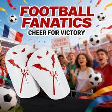 一双魔鬼主题足球鞋，结实耐用，贴合小腿，穿着舒适。 - 彩色 - 查看 3