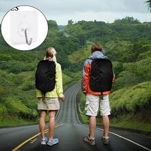White Base Backpack Rain Cover, 30-40L Waterproof Rain Cover, Reflective Backpack Rain Cover, Dust-Proof/Anti-Theft/Cycling/Hiking/Camping/Travel/Outdoor Activities, Back To School - Multicolor - View 8