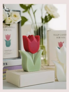 1支郁金香造型香薰蜡烛，郁金香造型香薰蜡烛，花朵造型，石蜡大豆蜡材质，适合家庭卧室、生日、婚礼、春季复活节派对等场合，也是馈赠亲友的理想之选。适合各种场合：圣诞节、生日、母亲节、父亲节、周年纪念日、感恩节、情人节等。 - A - 查看 7