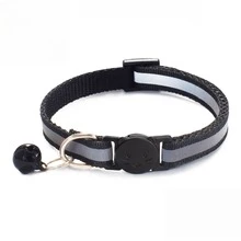 1 pieza/2 piezas Collar reflectante para gato con campana - Collar de nailon ajustable para mascotas, visible por la noche (El producto en sí no brilla, la tira reflectante reflejará la luz cuando se exponga a una fuente de luz por la noche) - Multicolor - Ver 6