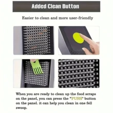 16 In 1 Vegetable Chopper, Professional Onion Chopper, Multifunctional Food Chopper, Kitchen Vegetable Slicer Dicer, Vegetable Chopper With 8 Blades, Carrot Chopper With Container, Christmas Gift, Halloween Gift, Thanksgiving Gift - Black - View 7