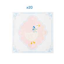 一只傻鹅纸巾 粉色蝴蝶结鹅一次性餐巾纸 可爱午餐晚餐餐巾纸 生日婴儿派对餐桌用品 - 查看 10