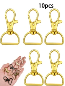 5/10/20/30/45/60Pcs Swivel Clasps Keychain Hooks D Ring Clips Lanyard Hardware For Keychain Making Lanyard Wallet DIY Craft Supplies - Keychain - View 38