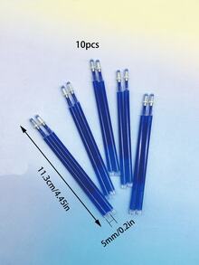 【8支/10支装】高温消失笔芯，缝纫标记工具，十字绣DIY勾线笔芯。高温熨烫即可去除颜色，有白色、红色、蓝色和黑色可选，广泛用于缝纫工艺、美术工具等。 - 高溫消失筆芯 - 查看 9