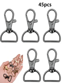 5/10/20/30/45/60Pcs Swivel Clasps Keychain Hooks D Ring Clips Lanyard Hardware For Keychain Making Lanyard Wallet DIY Craft Supplies - Keychain - View 37