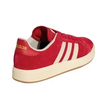 Adidas Grand Court Base 00s Comfortable, Versatile, Durable Low-Top Sneakers, Unisex, Red - 紅色 - 查看 4
