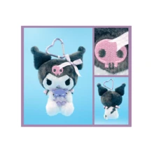 SANRIO 官方卡通毛绒钥匙扣。尺寸：13-15.5厘米/5.12-6.1英寸。柔软的卡通毛绒玩具钥匙扣，适合儿童和粉丝——可用于玩耍、房间装饰和展示，也可作为可爱的背包和书籍配件。是生日、情人节、复活节、万圣节、感恩节、圣诞节和新年等节日的完美礼物。 - 彩色 - 查看 8