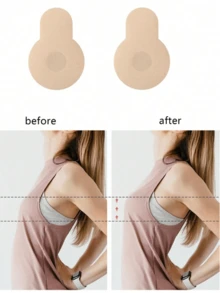 20pcs/10pcs Convenient Disposable Breast Lift Tape - Invisible Adhesive Nipple Covers, Comfortable Silicone Or Fabric Pasties With Skin-Friendly Adhesive, Self-Adhesive And Reusable Nipple Covers Designed For Natural Look And Lift, Suitable For Special Occasions Or Daily Wear, Providing Smooth Contours And Extra Confidence, Available In Various Sizes And Shapes, Latex-Free, Low Allergenicity. - Multicolor - View 7