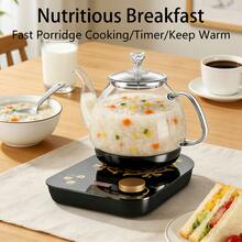 Electric Glass Tea Kettle With Removable Infuser, 0.8L/27oz, Smart Temperature Control, Hot Water Kettle, Brewing Tea Pot, Tea Maker, Keep Warm, Auto Shut Off. - US A Type Plug(110-127V) - View 5