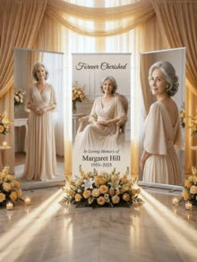 1pc - Customized Banner, Personalized Photo Polyester Fabric Banner. Customized Wedding Photo Text Poster, Customized Frameless Canvas Graduation Poster, Wedding Welcome Poster, Customized Birthday Party Poster, Wedding Welcome Sign Template, Graduation Welcome Poster, Wedding Supplies - Multicolor - View 5