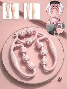 1pc 9-Roller Leg Massager, Rolling Leg Clamp, Relieve Muscle, Unblock Meridians, Kneading Relaxation, Roller Design, Suitable For School, Back To School, Travel, Travel Essential, Home Essential, Spa, Massage Tool, Massage, Massager, Spa - Multicolor - View 1