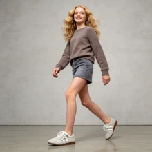 2026 New Youthful Beige Velvet Leather Training Shoes -☆ Girls' Anti-Slip Soft-Soled Lace-UpMetal Ring Flat Shoes Retro Design Style Suitable For Autumn Commuting,Traveling And School Wear - Versatile Girl's Shoes - Beige - View 10