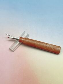 大号棕色手柄拆线器，带保护套，锋利拆线器，适合DIY缝纫和手工爱好者 - 棕色大號拆線器 - 查看 3