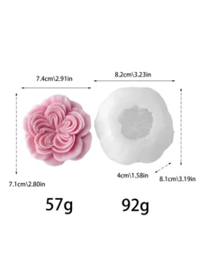 Valentine's Day/Birthday Gift Idea - 3D Rose Flower Scented Candle DIY Mold Set - Romantic Handmade Experience - Gift For Girlfriend, Best Friend - Austin Rose Mold - View 9