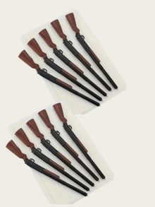 Bộ 4/5/10 bút bi hình súng - Bút bi hình súng săn độc đáo, mực đen 1.0mm, thích hợp cho người đam mê thể thao ngoài trời (19cm, nhựa ABS, bút viết thú vị) - Nhiều màu - Xem 13