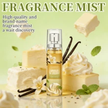 [Element Girl 香氛 | 香草牛奶身体喷雾] 20ml 无酒精女士香水，甜美清新，持久留香，优雅柔和的香气，营造自然淡雅的芬芳，适合约会、外出、通勤、生日及情人节礼物 - 香草奶油口味 - 查看 1