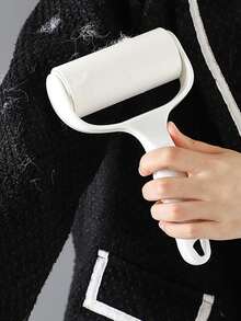 1个白色手持式粘毛滚筒清洁器 - 一套 - 查看 1