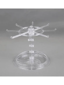 1 pièce Présentoir de rangement rotatif à couche unique, Présentoir de rangement pour la maison, Présentoir pour clés, Présentoir multi-couches pour bandeaux, Présentoir de rangement pour petits articles du quotidien - Multicolore - Voir 9