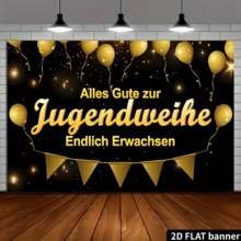 2D Flat Celebration Banner, Happy Birthday. Suitable For Holiday Events, Yard Parties, Home And Garden Celebrations, As Well As Photo Prop Decor - 1 - View 4