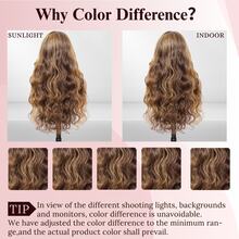 13x4 13x6 HD Lace Front Wigs Human Blended Hair 26 Inch #4/27 Honey Blonde Ombre Highlight Body Wave Human Frontal Hair Wig 200 Density 12A 5x5 Glueless Wigs Lace Front Wigs Pre Plucked Glueless Frontal Wig For Women - SP4/27 - View 11