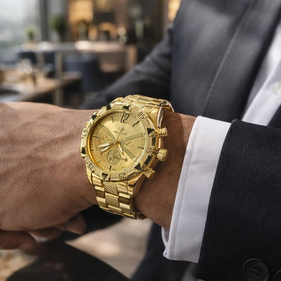 Quartz Watches - 金色 - 查看 1
